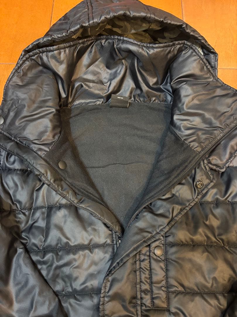 美品　oakleyオークリー　ロング　ベンチコート　防寒　黒/迷彩　人気