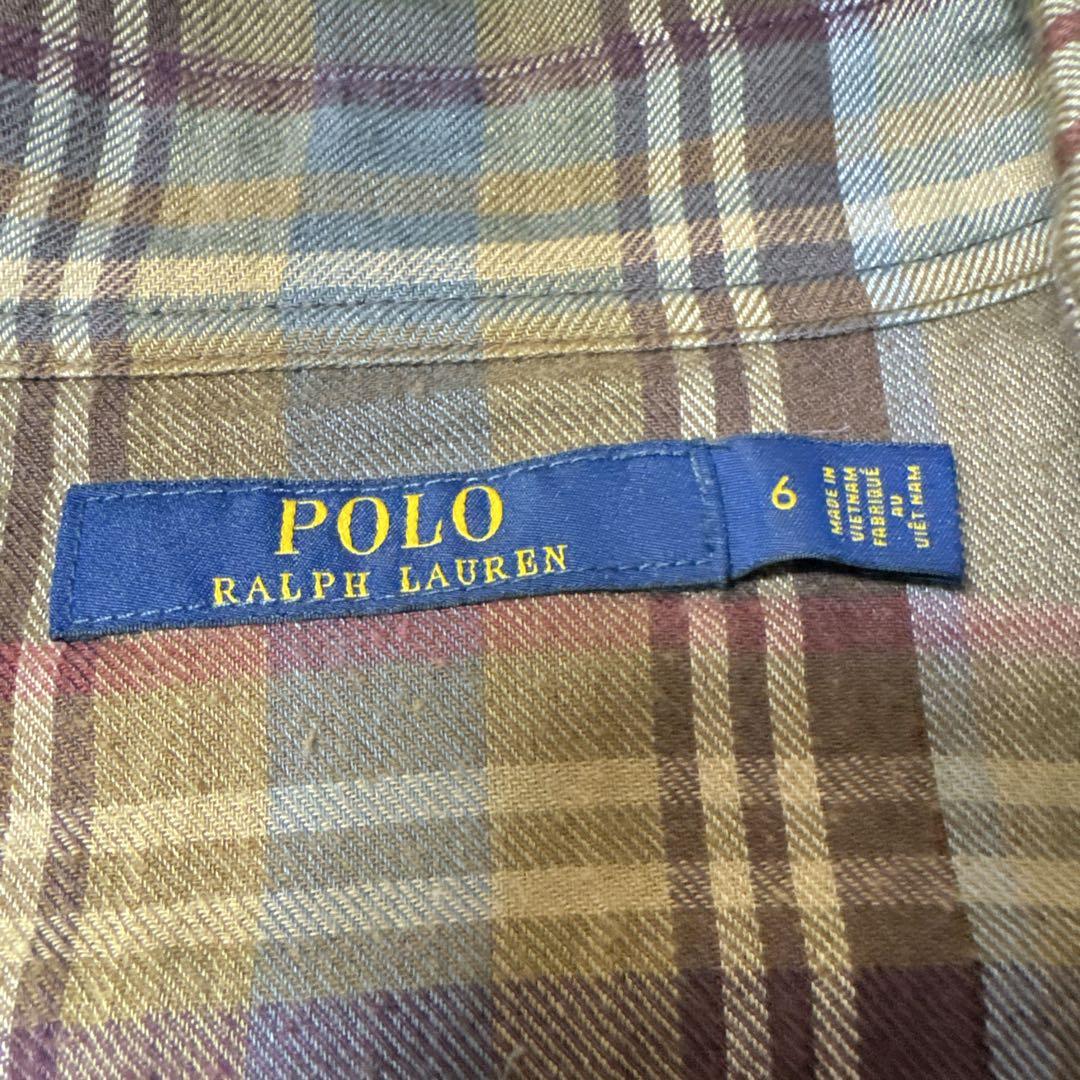 POLO Ralph Lauren チェック柄 シャツワンピース size:6