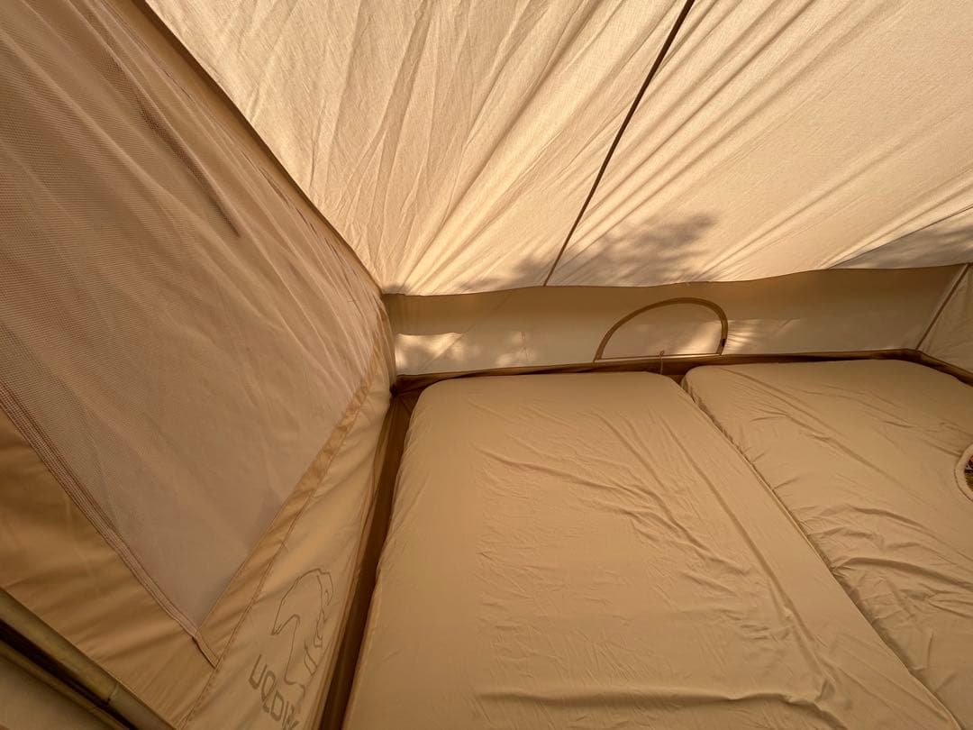 値下げ【厚さ10cm】WAQのダブルエアマット 美品