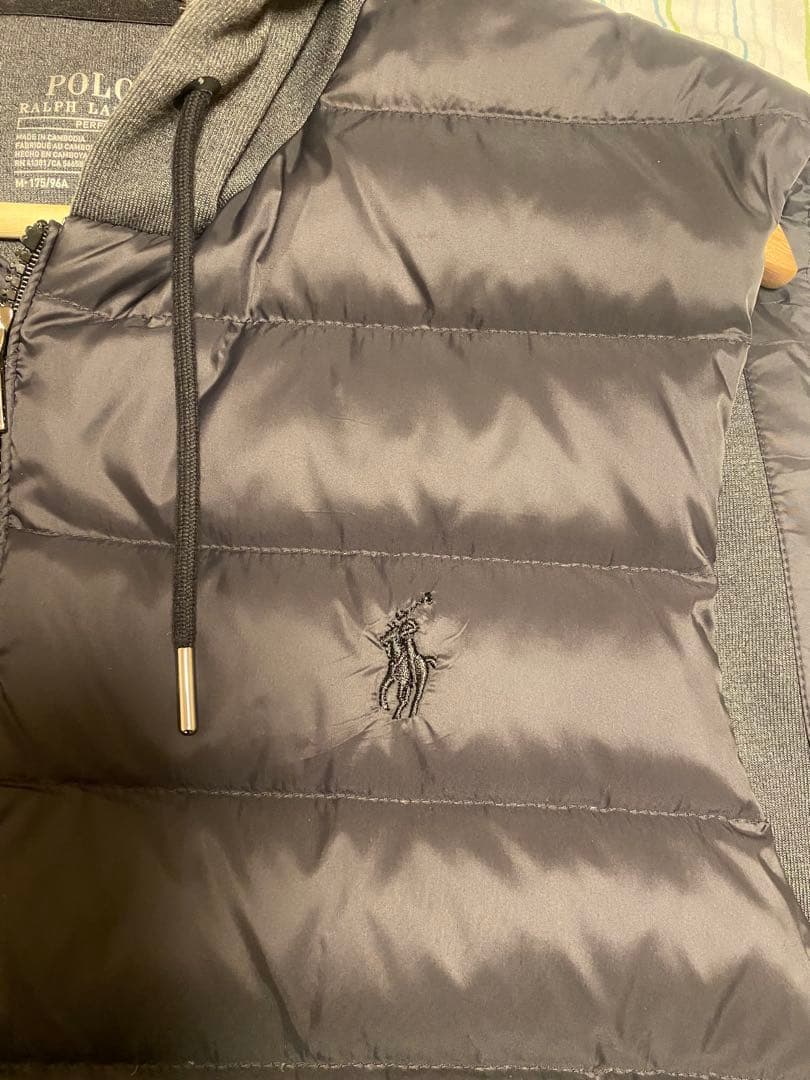 Polo Ralph Lauren フード付きダウンベスト グレー