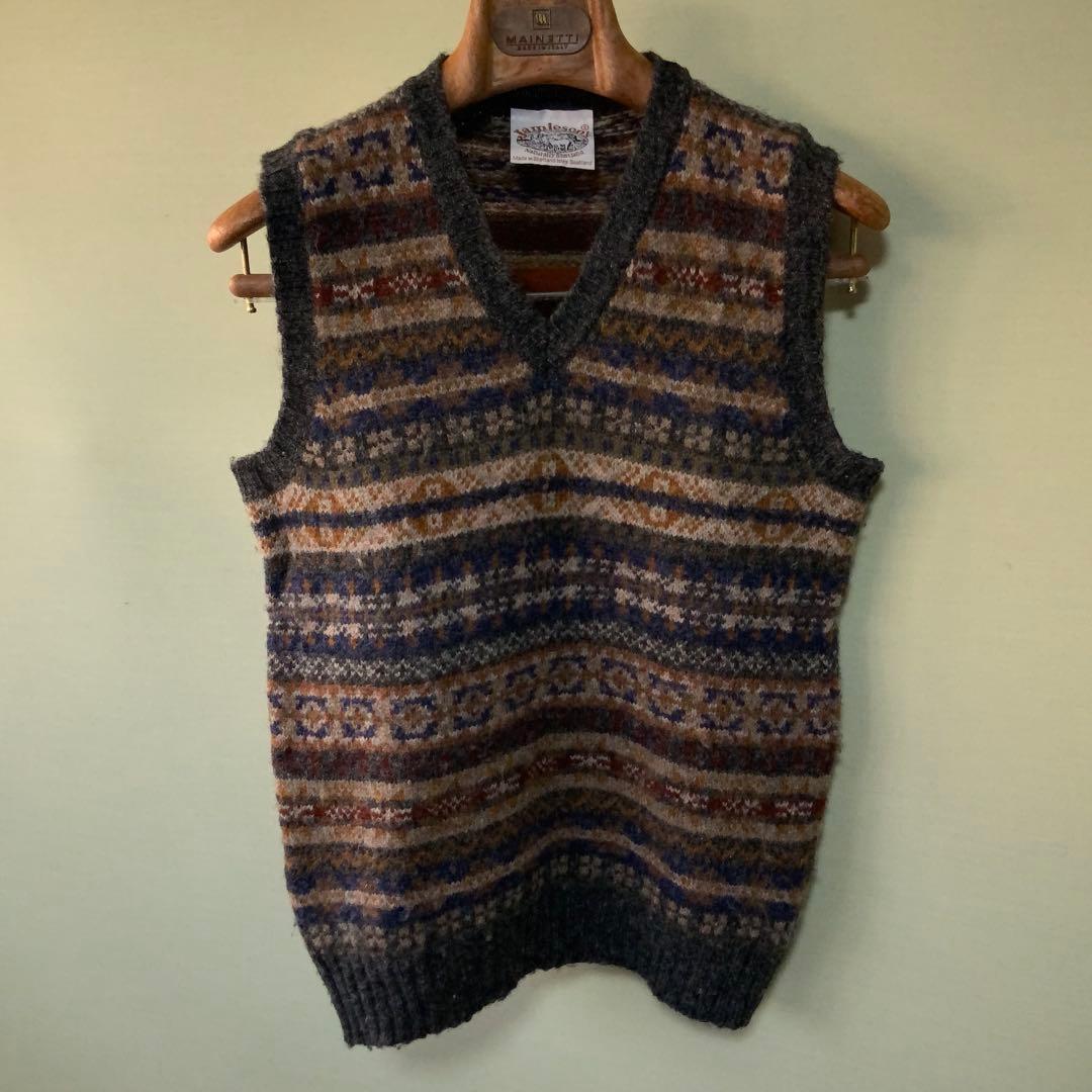 Jamieson’s ジャミーソンズ フェアアイル ニットベスト S 英国製