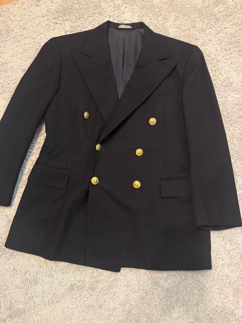 80s 90s polo Ralph Lauren 紺ブレ　テーラード　ダブル