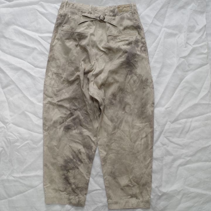 KAPITAL ムラ染め(タイダイ) かつらぎ ハイウエストニームパンツ