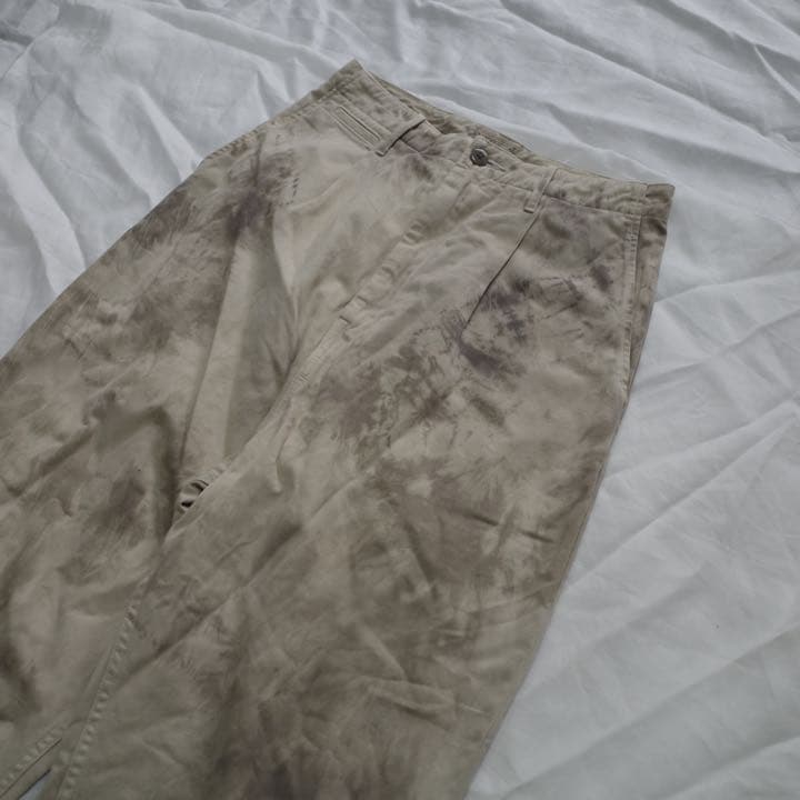 KAPITAL ムラ染め(タイダイ) かつらぎ ハイウエストニームパンツ