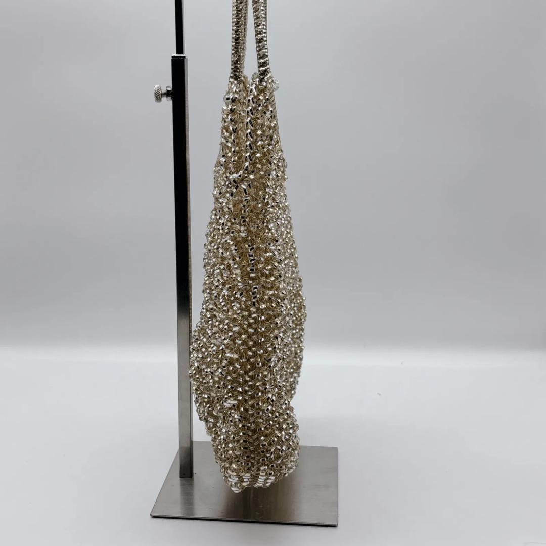 アンテプリマ　ワイヤーバッグ　ゴールド　レディース