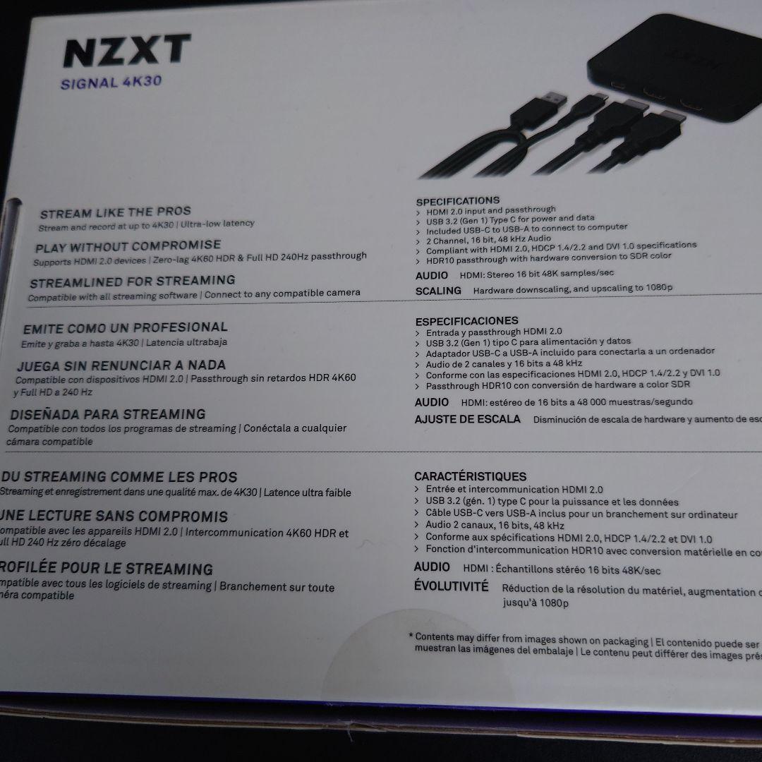 NZXT SIGNAL 4K30 キャプチャカード　美品