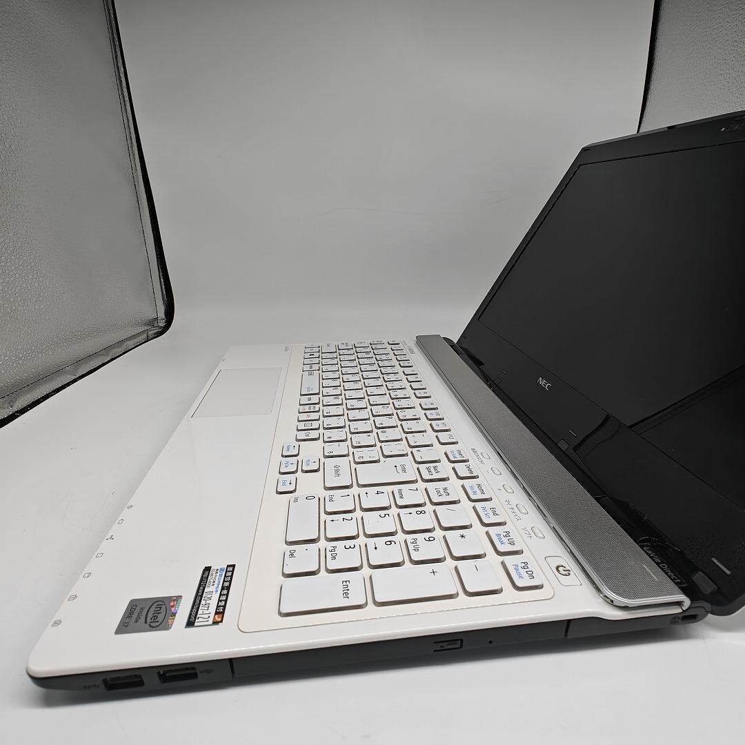 【LAVIE】NEC 爆速i7 SSD256GB 16GB ホワイト ノートPC