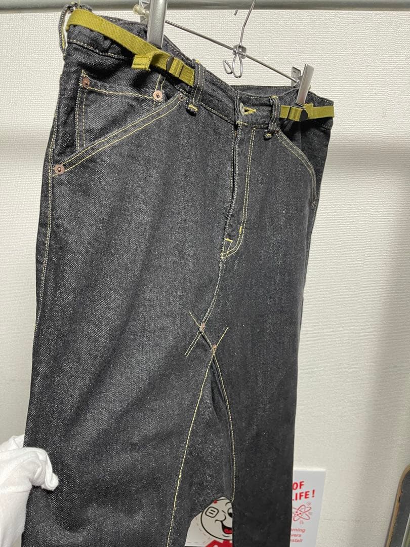 GANRYU ガンリュウ コムデギャルソン デニム サルエル パンツ　Sサイズ