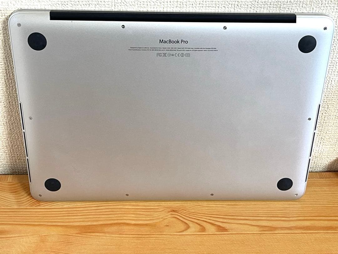 MacBook本体 MacBook Pro Retina, 13-inch, Late 2012