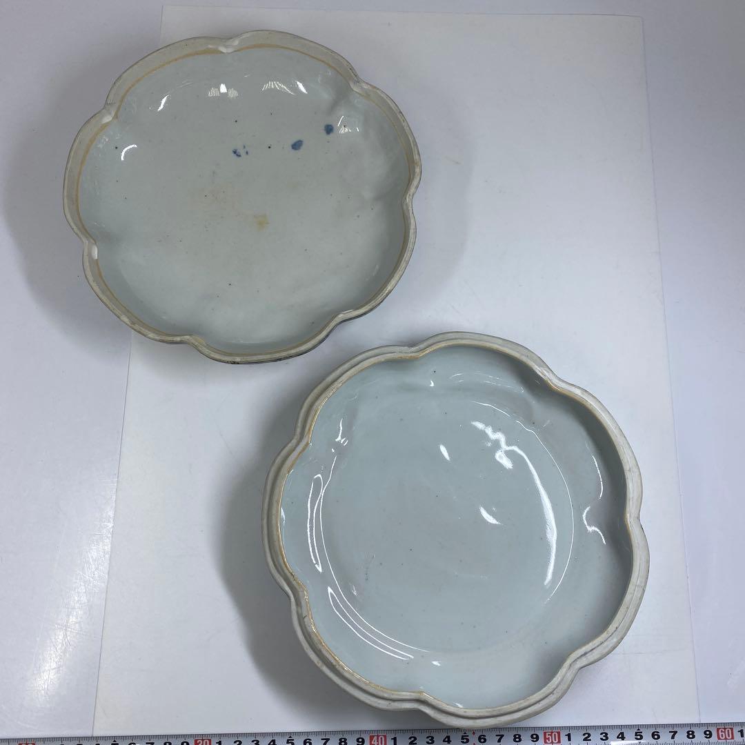 中国美術　大明嘉靖年製　雲龍図蓋物　幅約22.5㎝　東Y7-0212⑥タルチ