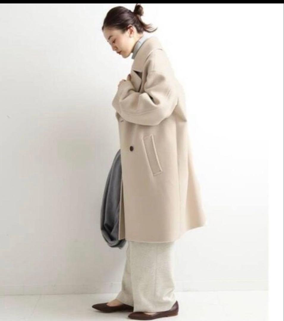 美品　IENA ダブルモッサコート　38 イエナ