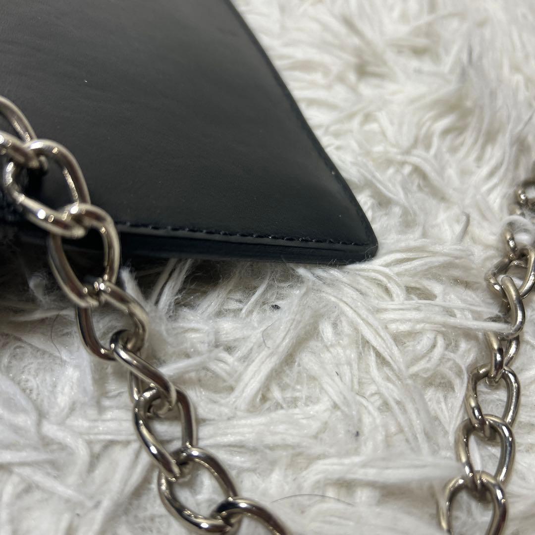 【美品】ハーレーダビットソン　長財布　チェーンウォレット　レザー　ブラック