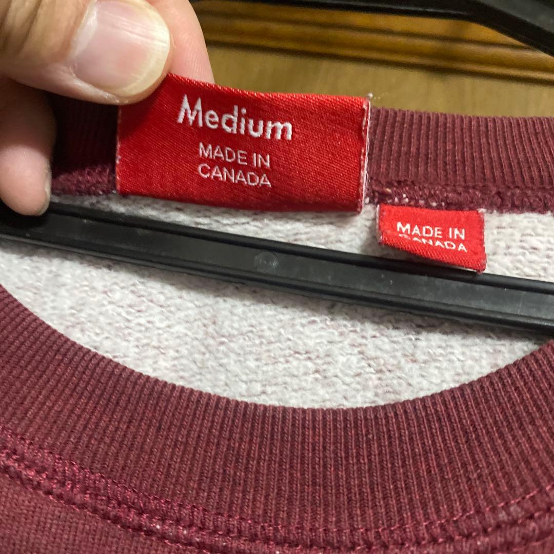 Supreme バーガンディ トレーナー Medium