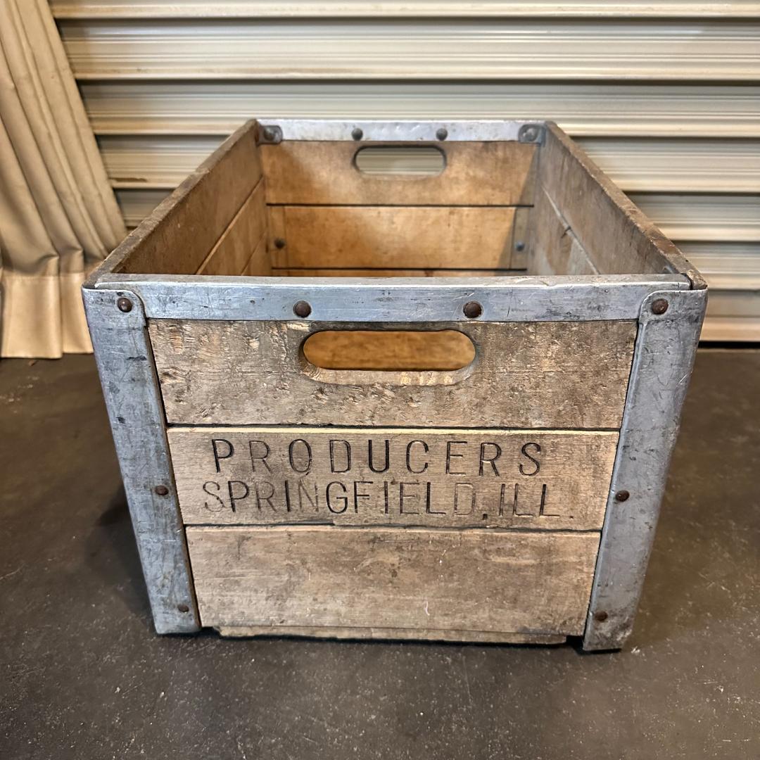 PRODUCERS SPRINGFIELED.ILL ヴィンテージ木箱