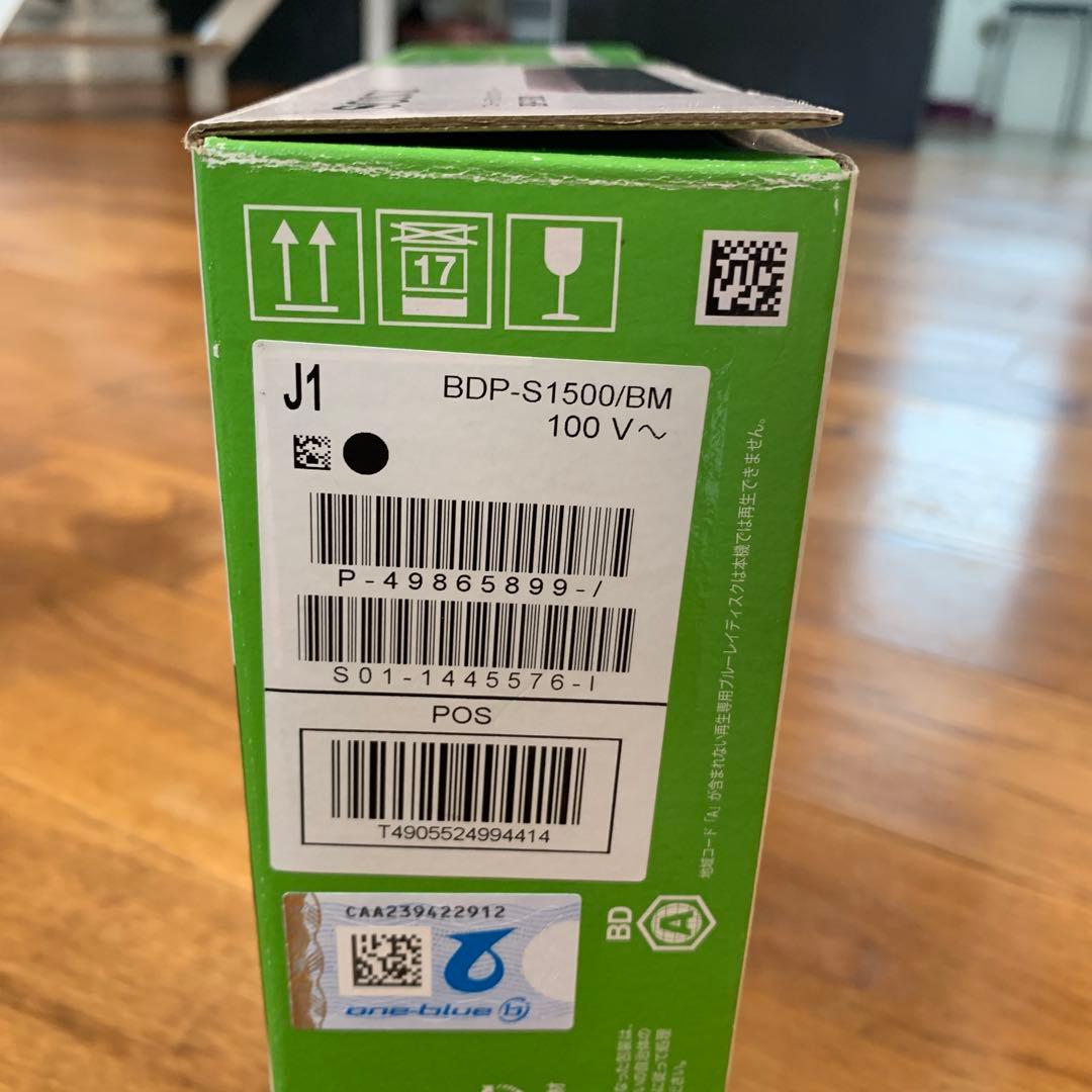 SONY ブルーレイ・ディスク/DVDプレイヤー　BDP-S1500/BM