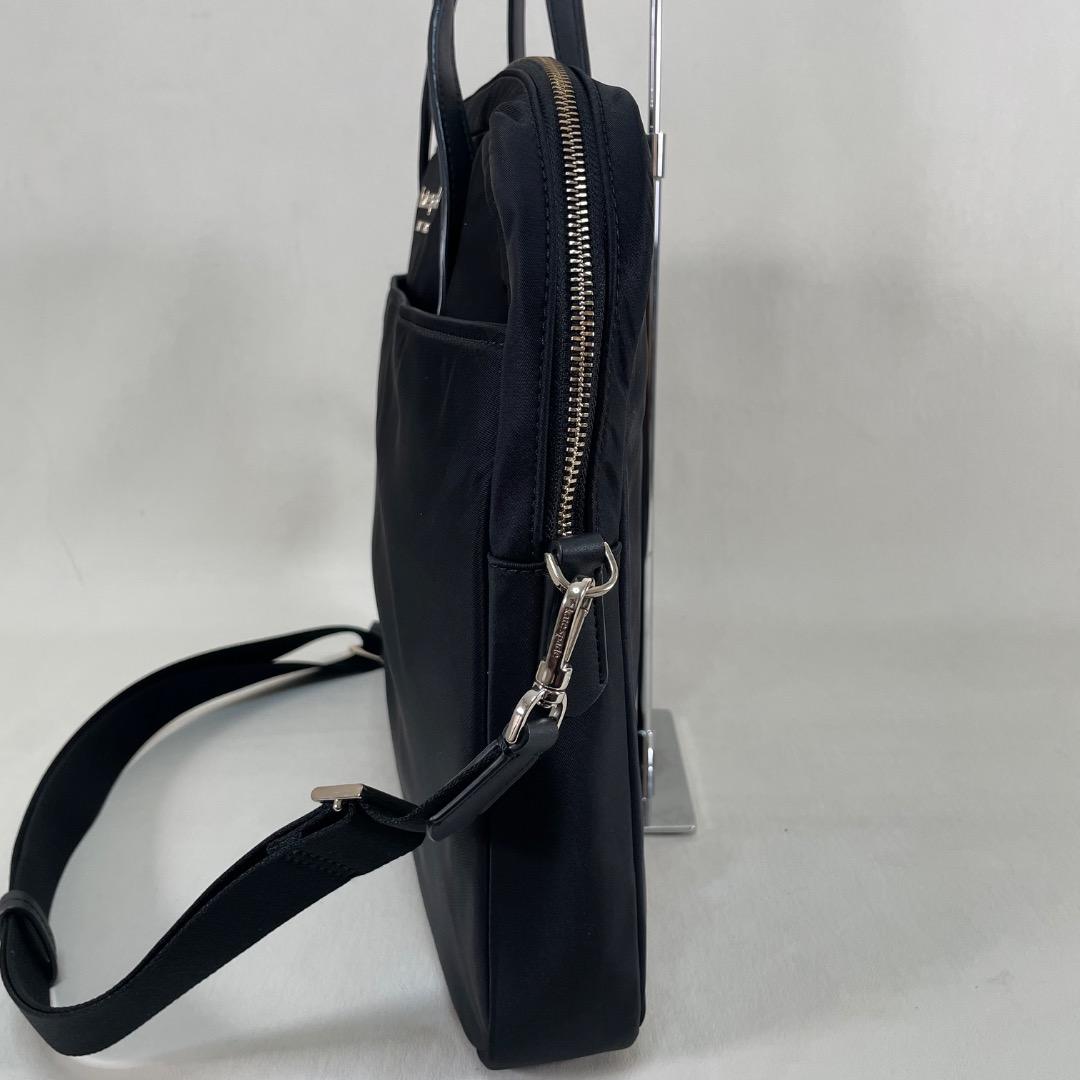 A3✨美品✨Kate Spade ケイトスペード PCケース 黒 ショルダー付