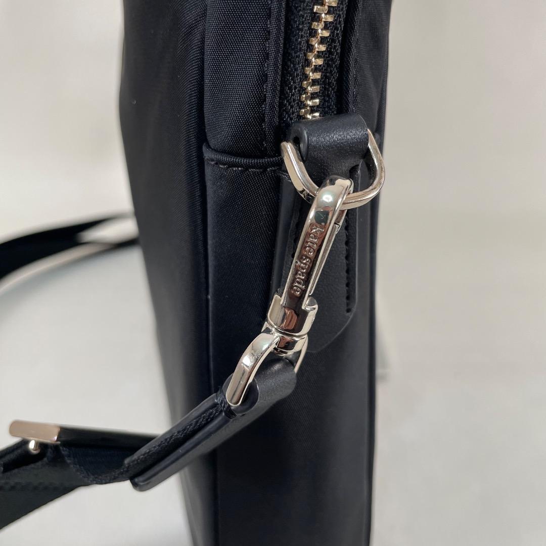 A3✨美品✨Kate Spade ケイトスペード PCケース 黒 ショルダー付