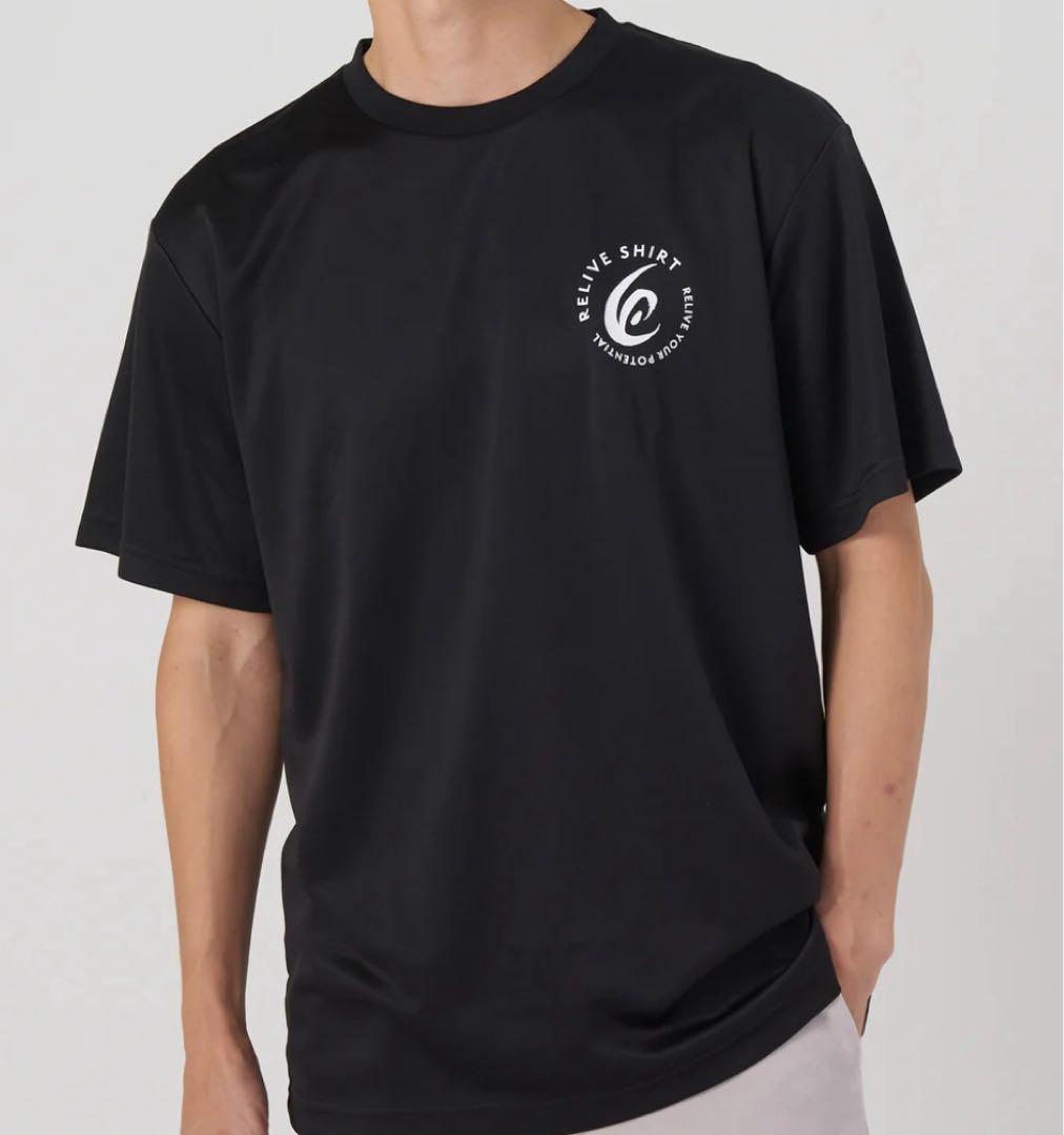 リライブシャツスポーツ　ユニセックス　ブラック　サイズLL(正規品)