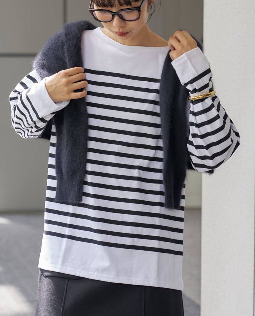 【新品未使用】SAINT JAMES/セントジェームス NAVAL Tシャツ