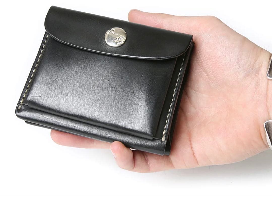 【あいうえお】MOTO　ミニウォレット　ブラック