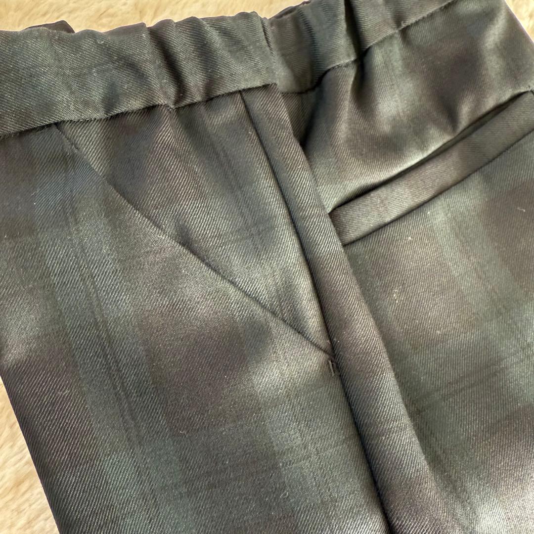 グリーンレベル　ユナイテッドアローズ　フォーマルスーツ　130 チェック　緑