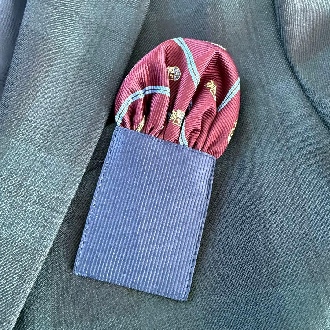 グリーンレベル　ユナイテッドアローズ　フォーマルスーツ　130 チェック　緑