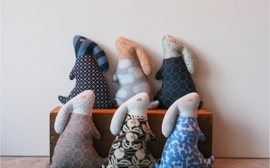 お値下げ*ミナペルホネン　mina perhonen　クッション　うさぎ