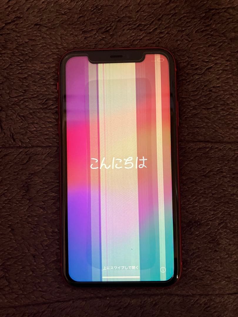 iPhone 11 64GB SIMフリー 赤 スクリーン不良