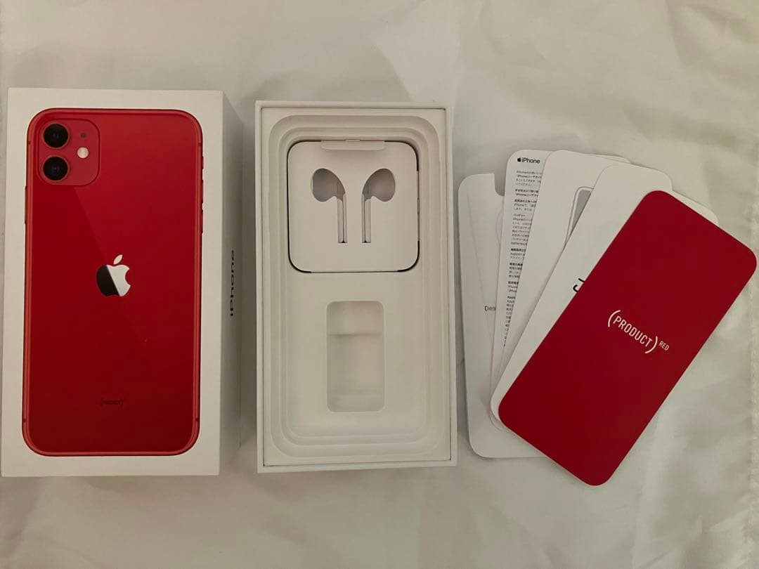 iPhone 11 64GB SIMフリー 赤 スクリーン不良