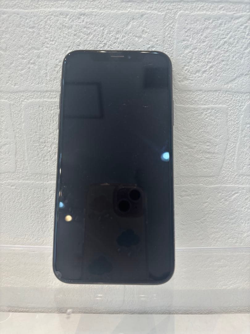 iPhone X スペースグレー + ケース付き256GB