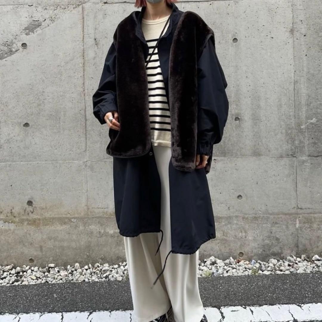 FASHIRU ファシル 3wayフィールドパーカーsetファーベスト　コート