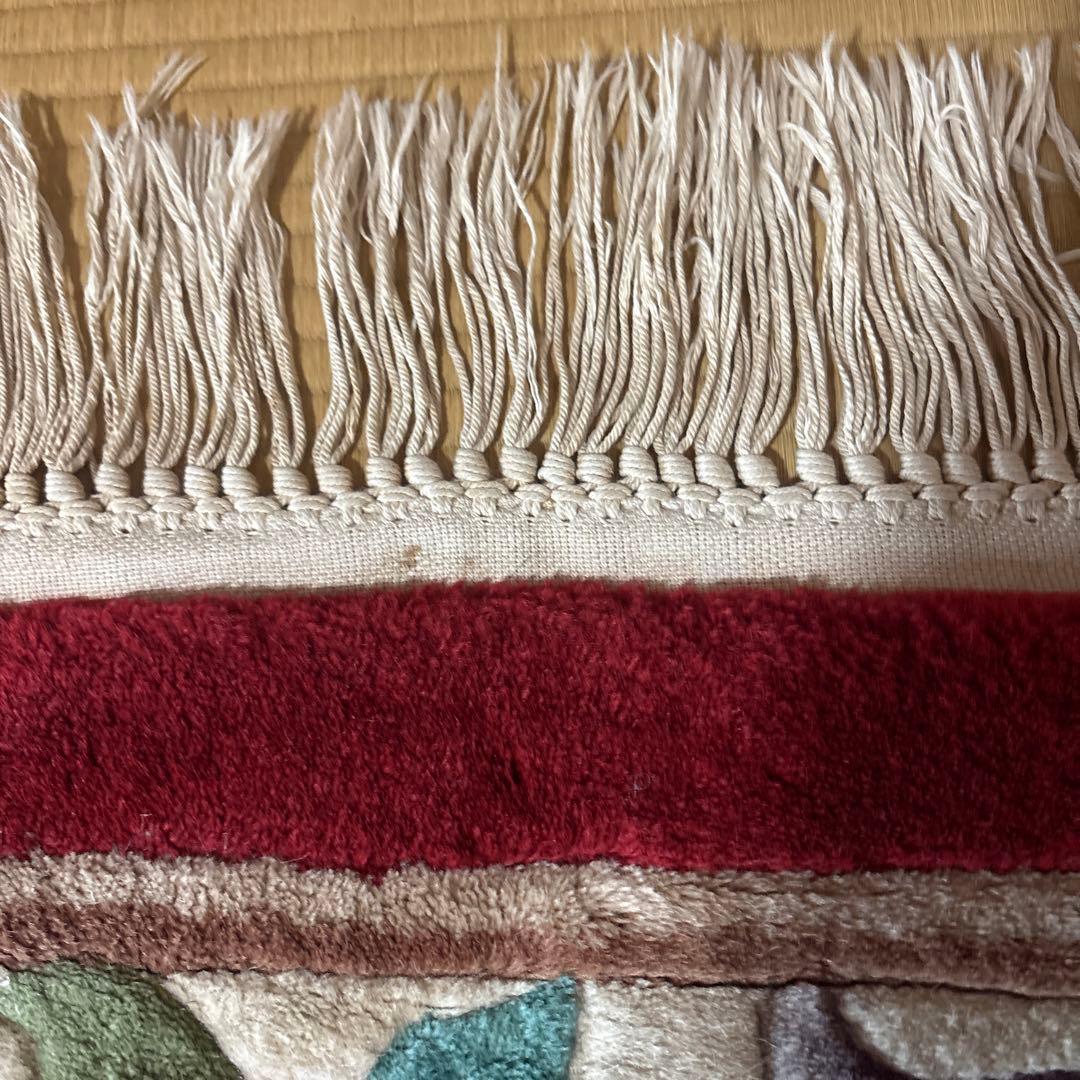 中国段通 花柄 カーペット織物 絨毯 じゅうたん ラグ マット 敷物 インテリア