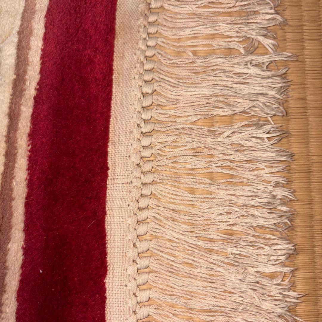 中国段通 花柄 カーペット織物 絨毯 じゅうたん ラグ マット 敷物 インテリア