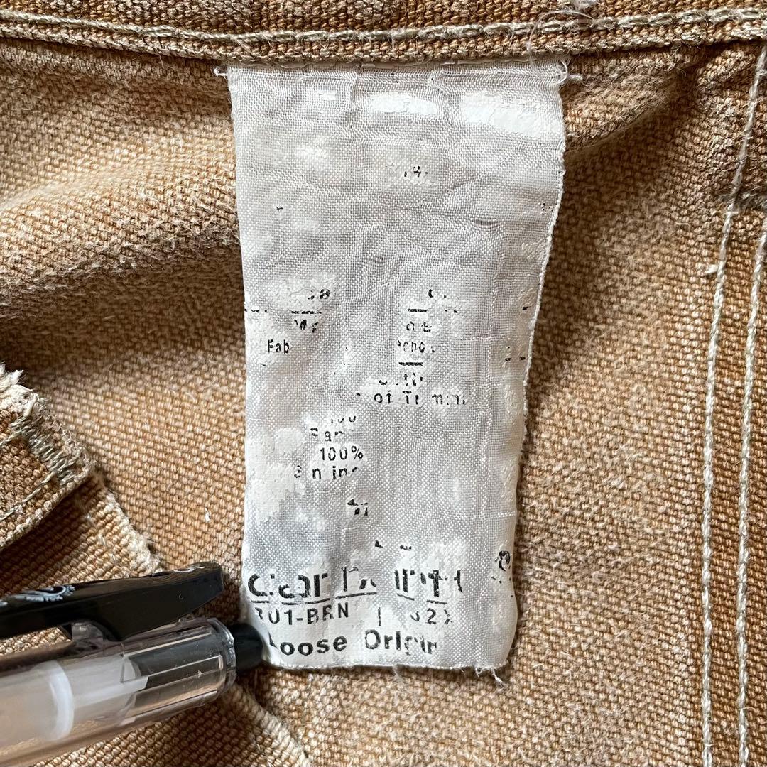ベ*ー様 Carhartt USA製 ダブルニー フェード パンツ 古着 ボロ