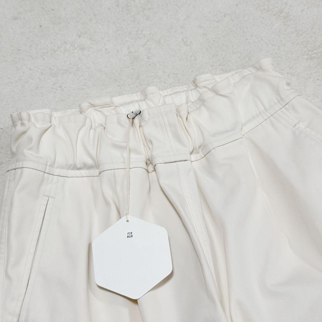 新品 フィルマム ポリエステル コットン ツイル ギャザー ミリタリー パンツ