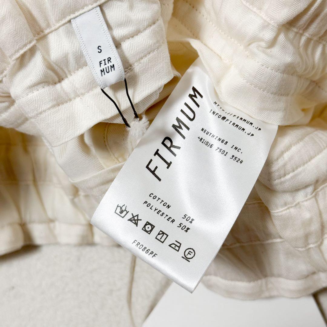 新品 フィルマム ポリエステル コットン ツイル ギャザー ミリタリー パンツ