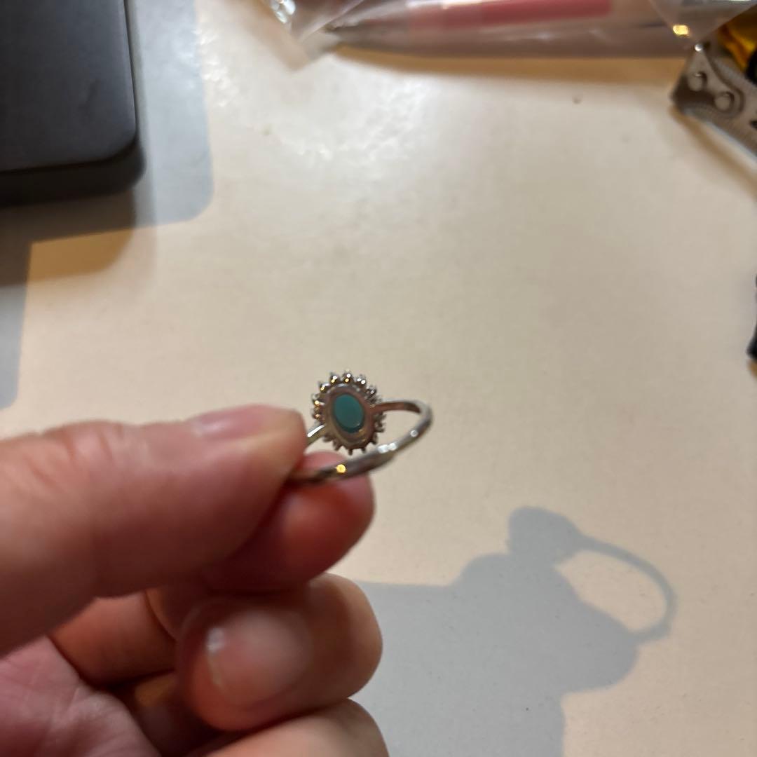 ラリマーの指輪たん！綺麗！