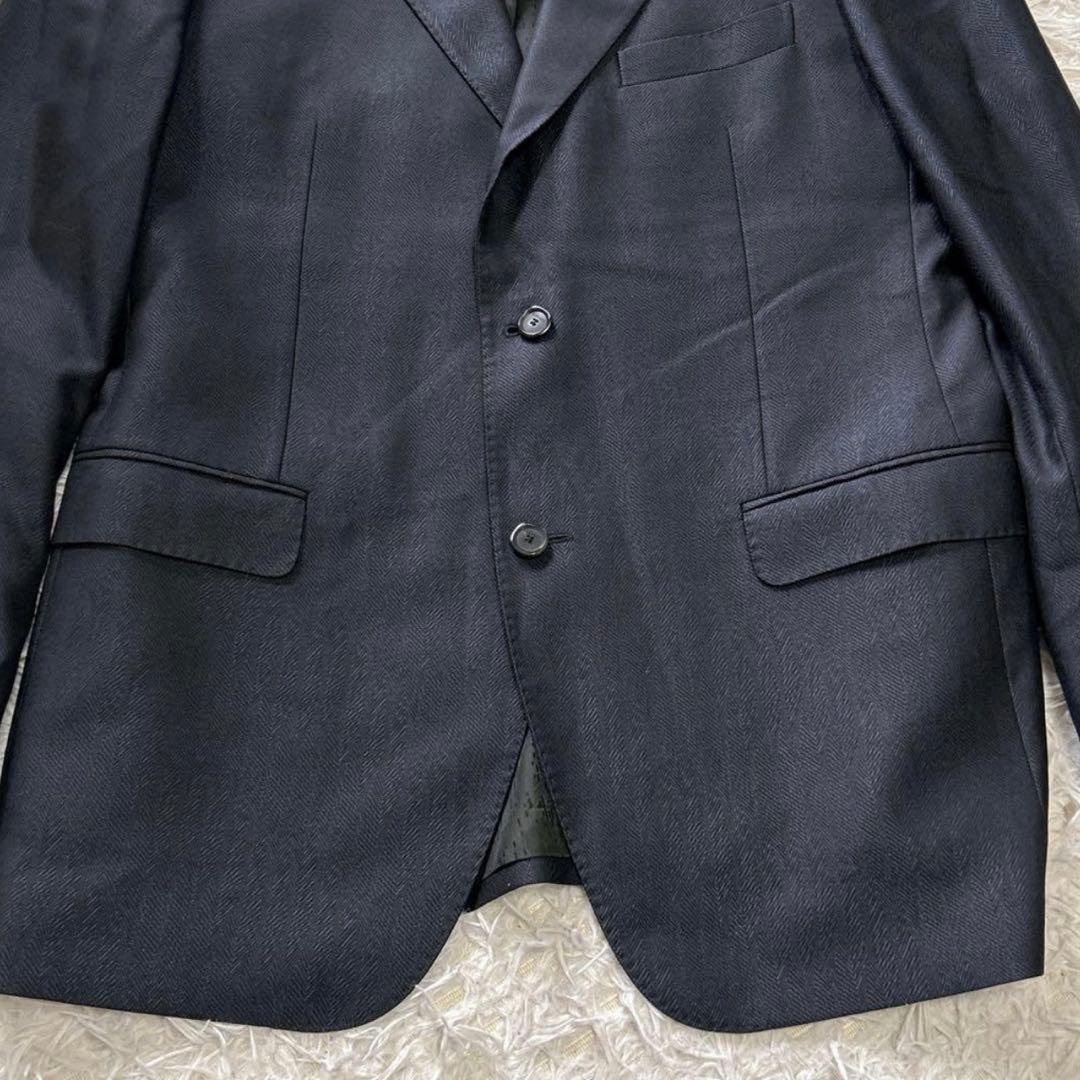 美品 ヴェルサーチ Versace セットアップスーツ ダークブルー