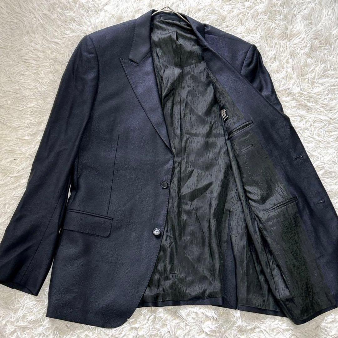 美品 ヴェルサーチ Versace セットアップスーツ ダークブルー