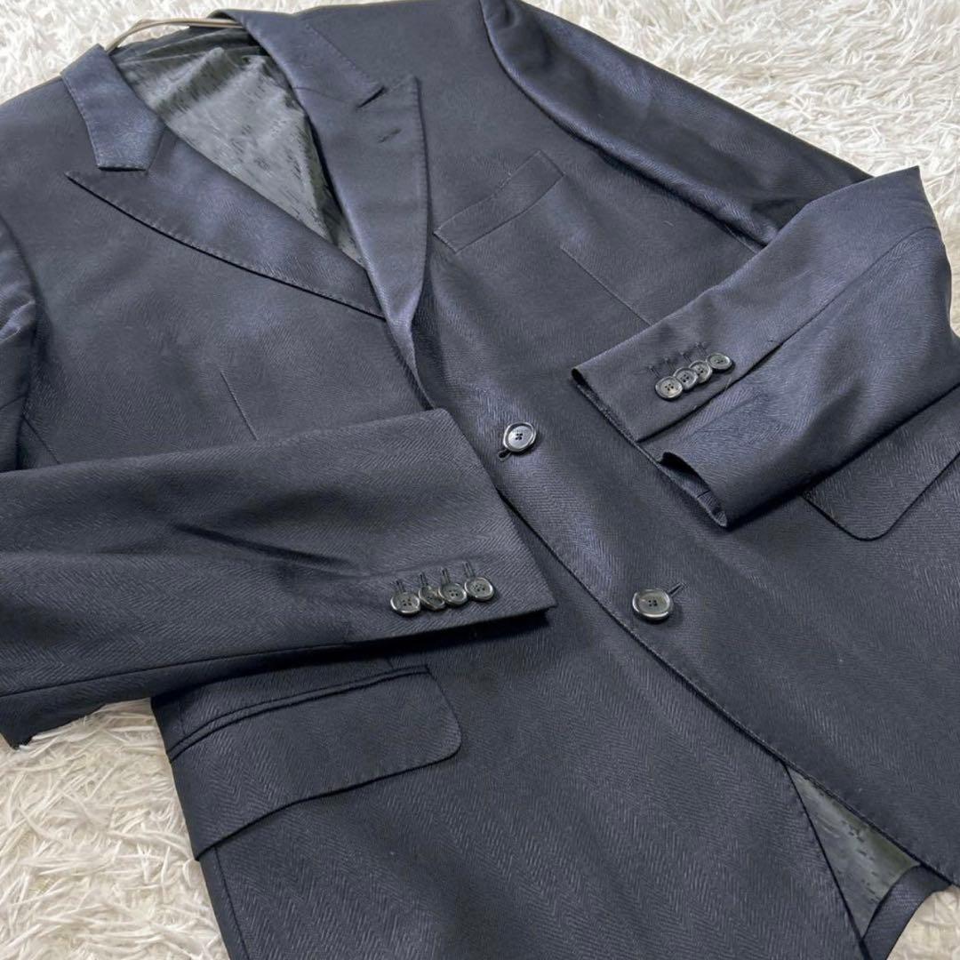 美品 ヴェルサーチ Versace セットアップスーツ ダークブルー