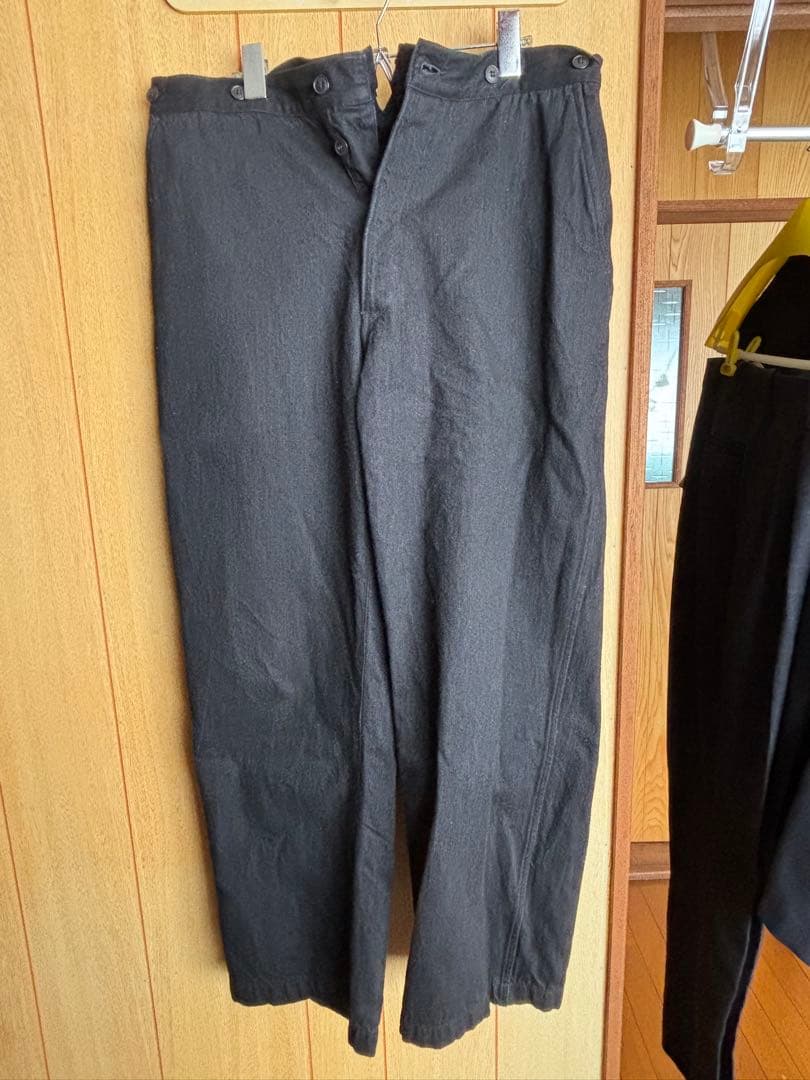 コモリcomoliデニムオーバーパンツブラック2