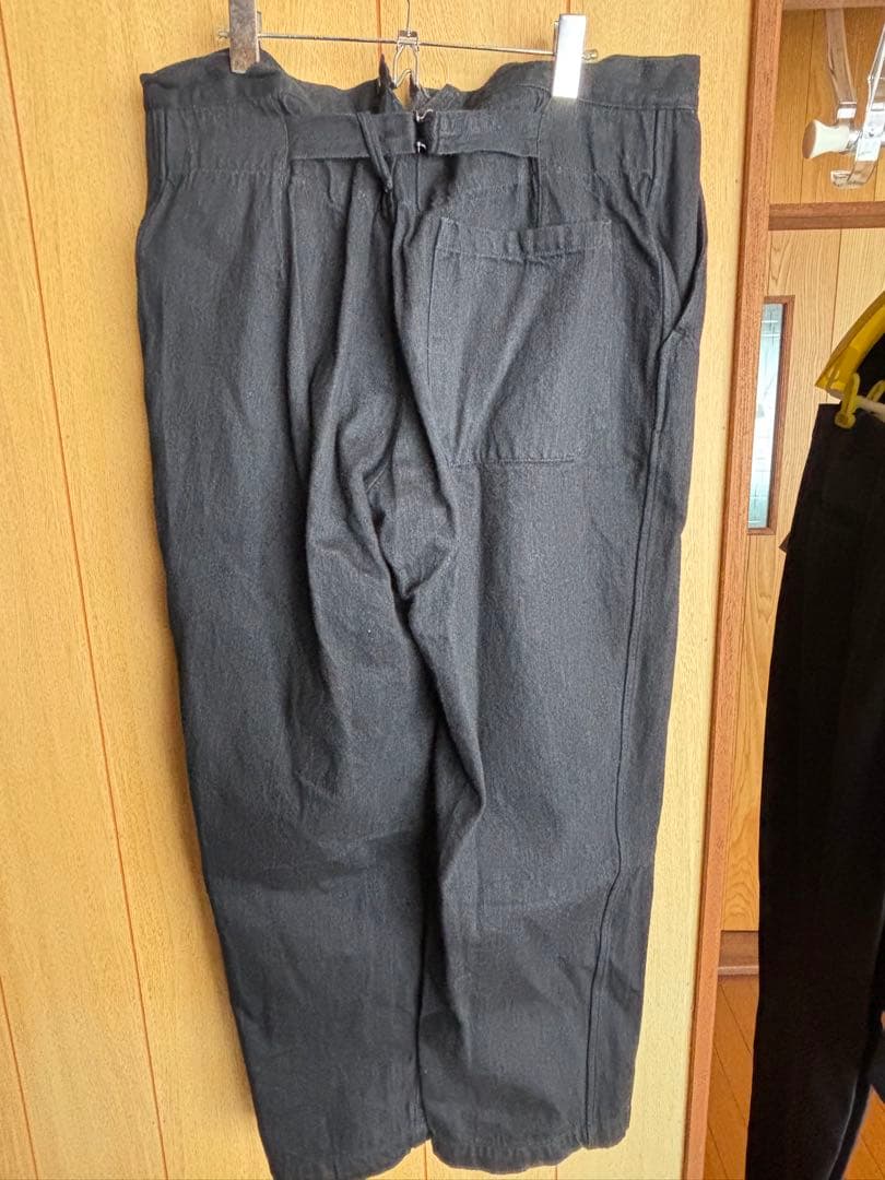 コモリcomoliデニムオーバーパンツブラック2