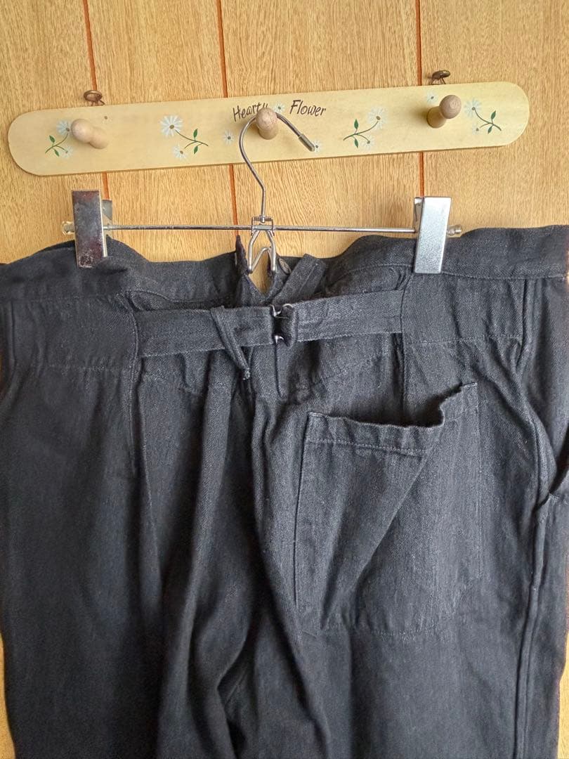 コモリcomoliデニムオーバーパンツブラック2