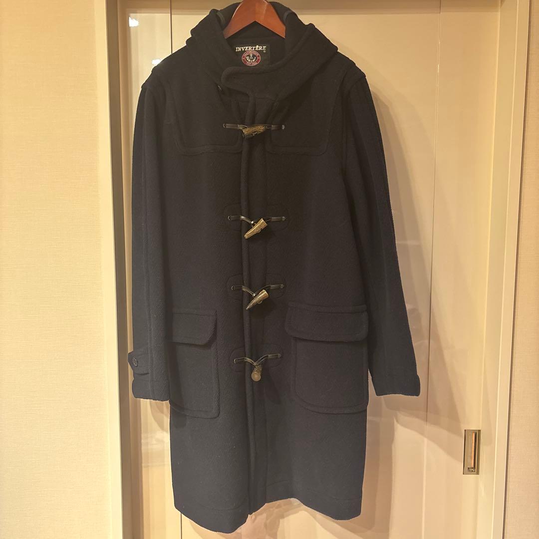 INVERTERE インバーティア ダッフルコート　サイズ４２　ネイビー