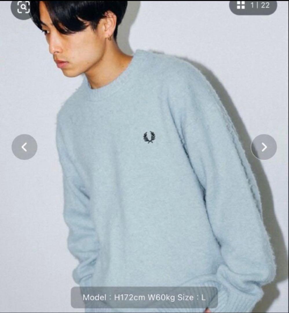 BEAMS FRED PERRY / フラッフィー クルーネックニット