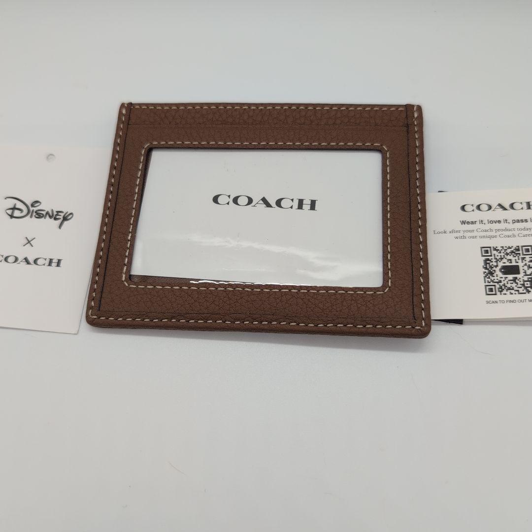 コーチ☆ディズニー ミッキー☆シグネチャー カードケース ☆パスケース✩名刺入