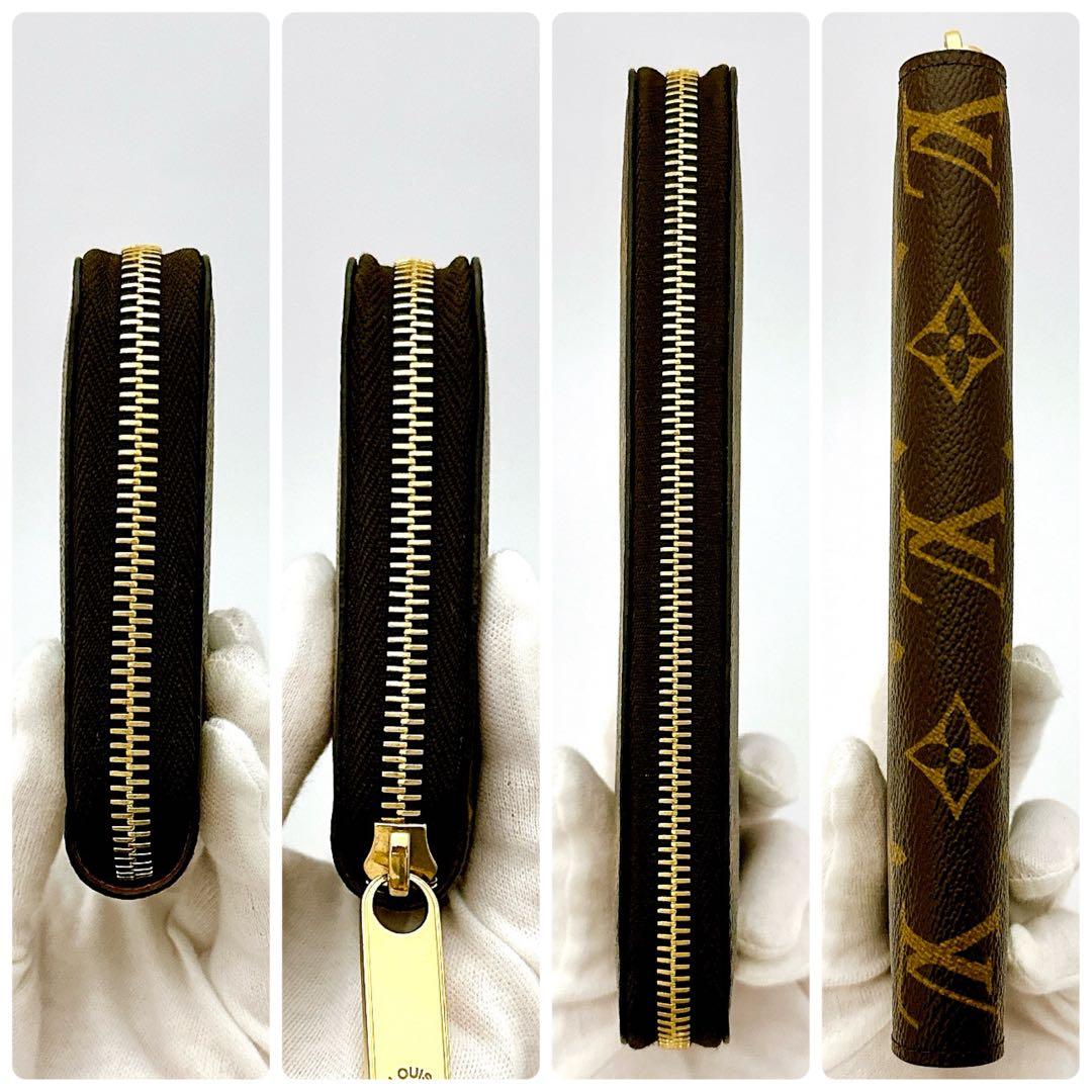 ルイヴィトン　モノグラム　ジッピーウォレット　長財布　箱付き　ブラウン