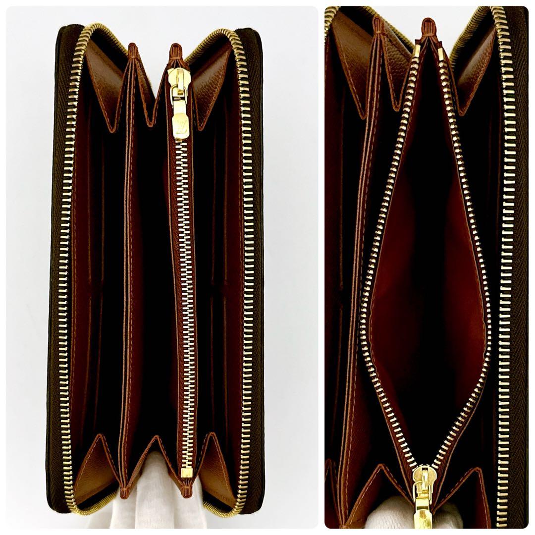 ルイヴィトン　モノグラム　ジッピーウォレット　長財布　箱付き　ブラウン