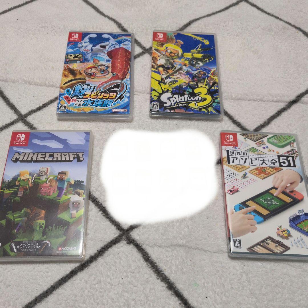 switch　ソフト　スプラトゥーン3　マイクラ　アソビ大全　　釣りスピ