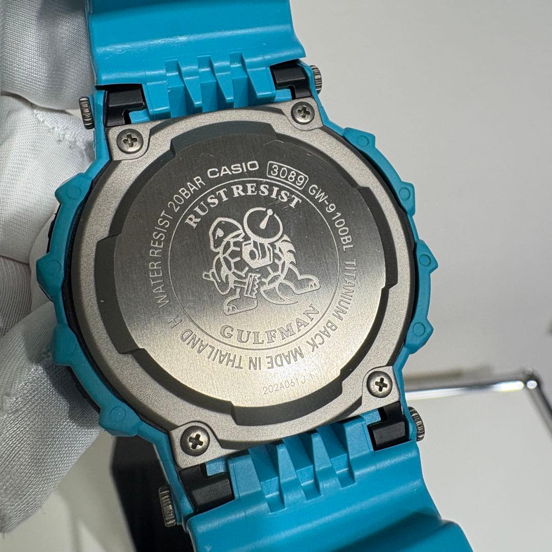 美品 G-SHOCK GW-9100BL-2JF ガルフマン 限定 ブルー